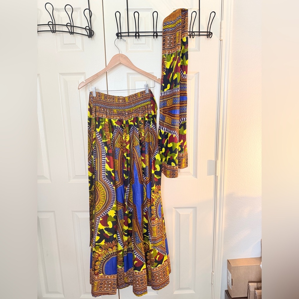 Advance Apparels Colorful  Ankara skirt.
